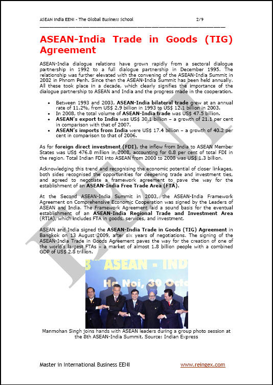Ấn Độ thương mại quốc tế ASEAN trong Hiệp định Hàng hóa